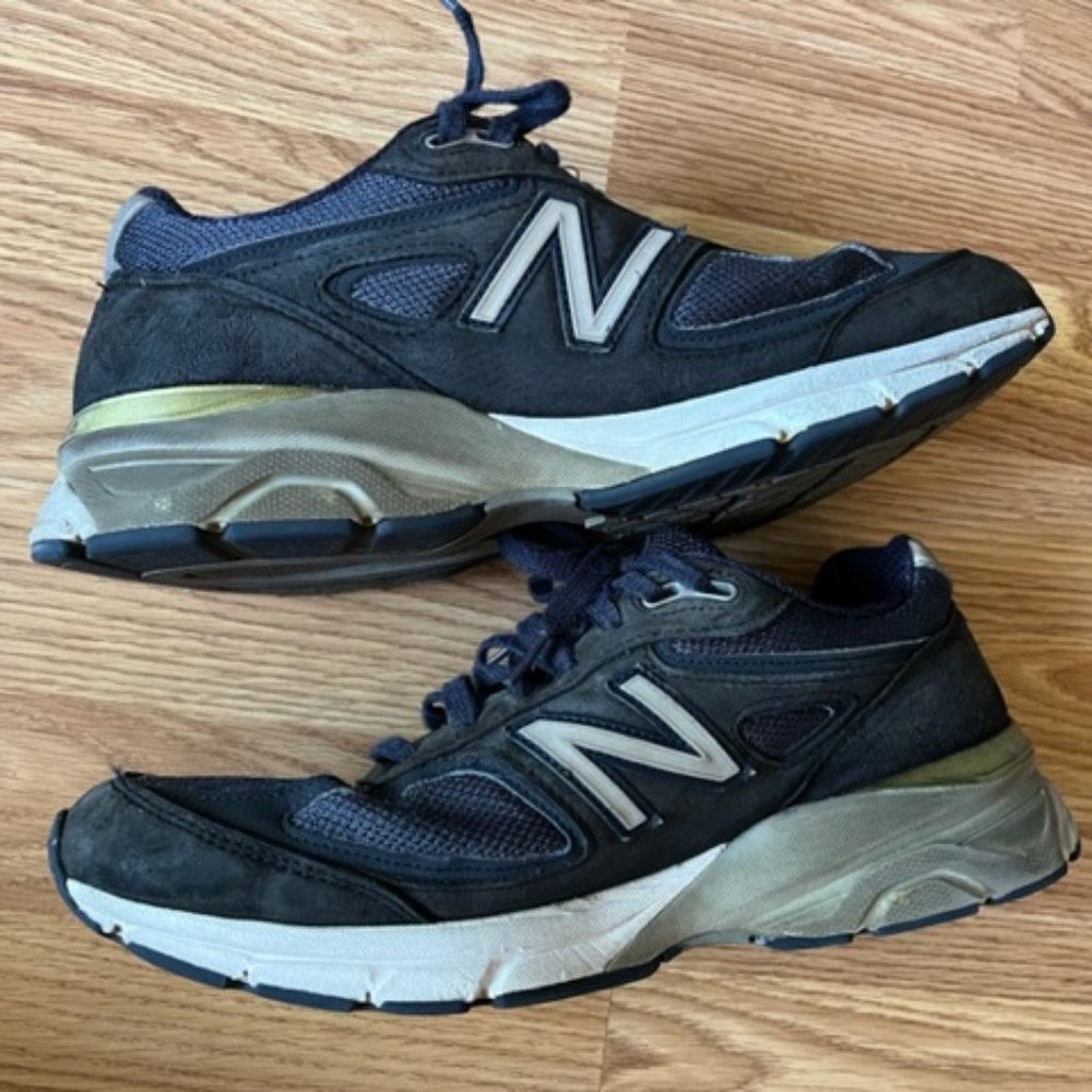 NEW BALANCE 990v4 Mens Navy Shoes Size 8.5D US Made in USA - Picture 4 of 8